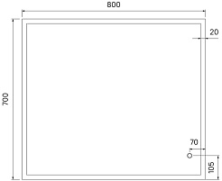 Iddis Зеркало Brick 80 – фотография-5